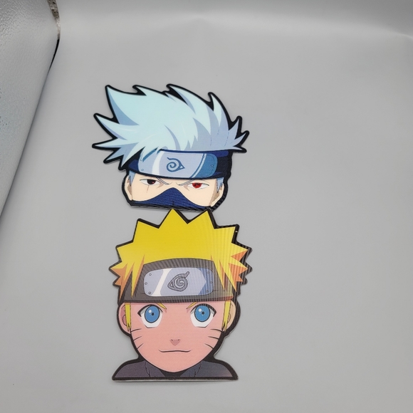 Naruto & Kakashi Holographic Lenticular Anime Decal, Waterproof Peeker Stickers - Picture 9 of 11